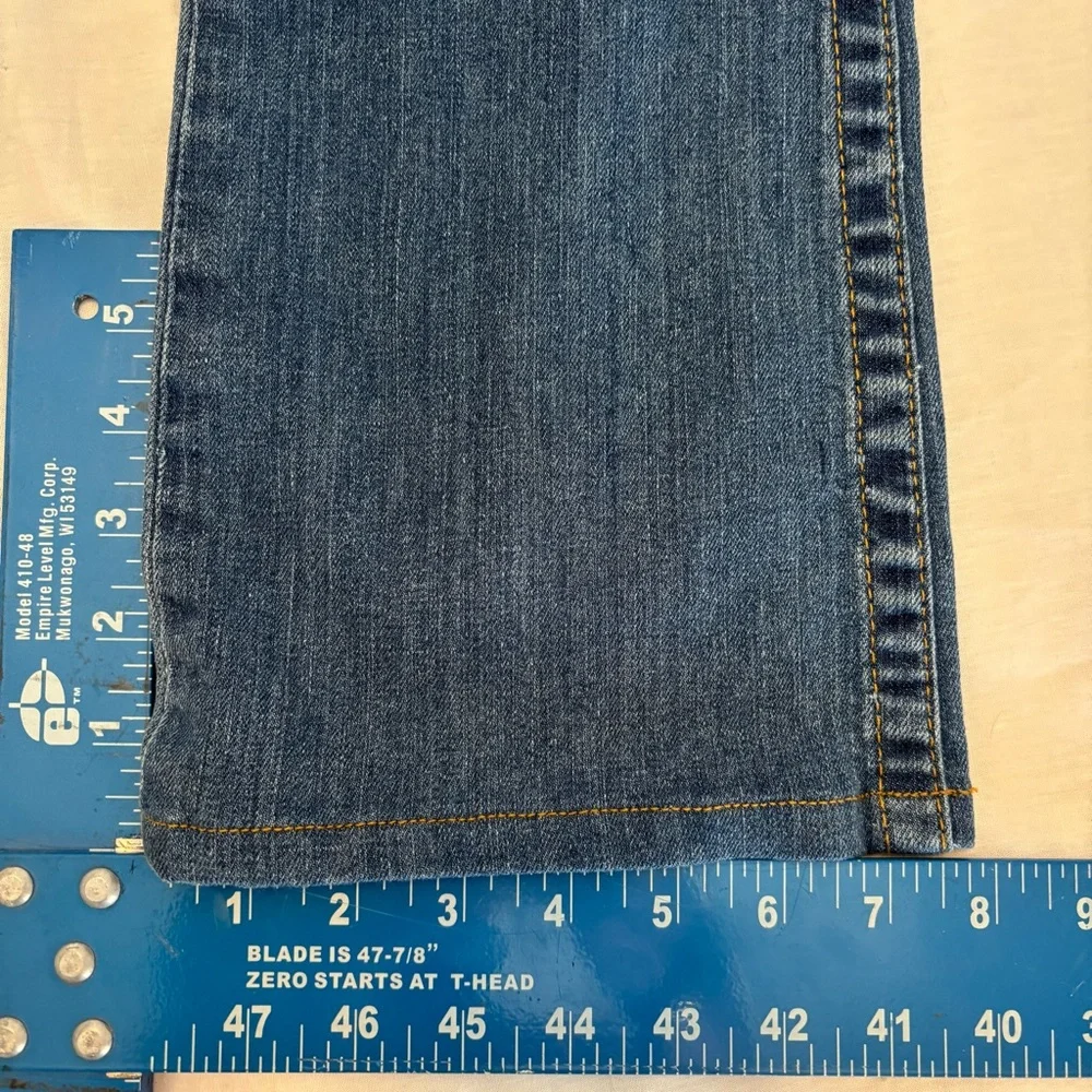 True Religion Women’s Hi Rise Bootcut Jeans 27 Made in USA Distressed Y2K - Picture 7 of 14